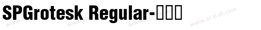 SPGrotesk Regular字体转换